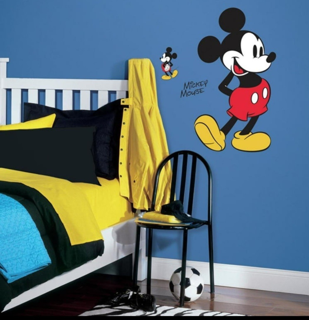 Disney Mickey Mouse Wall Stickers Giant 37" RoomMates 10 Decals Kids Decor – NEW