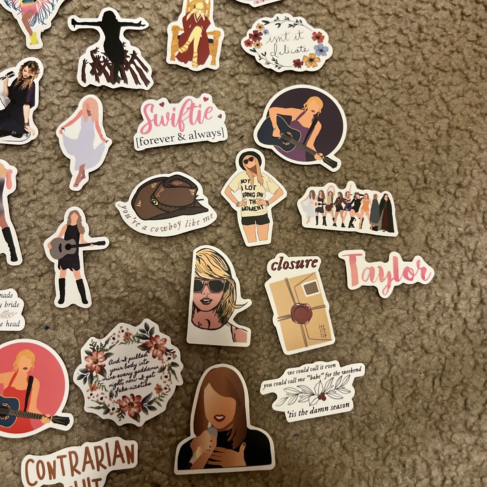 100 Piece Taylor Swift Stickers Laptop Luggage Decals Dope Wall Sticker Lot A