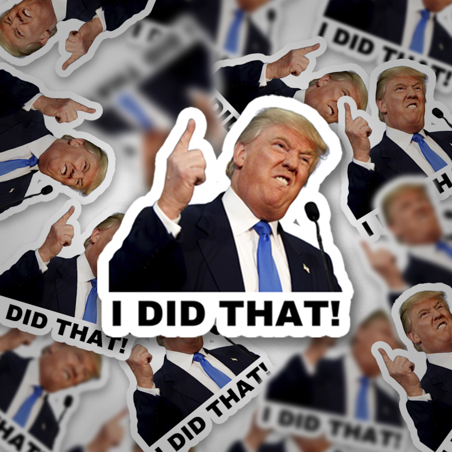 New 39 PCs "I did that" Trump Sticker Pack – Trump Meme Decals – 1 Inches Each