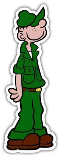 Beetle Bailey Cartoon Comic Sticker Laptop Wall Car Phone Kids Children's Famil