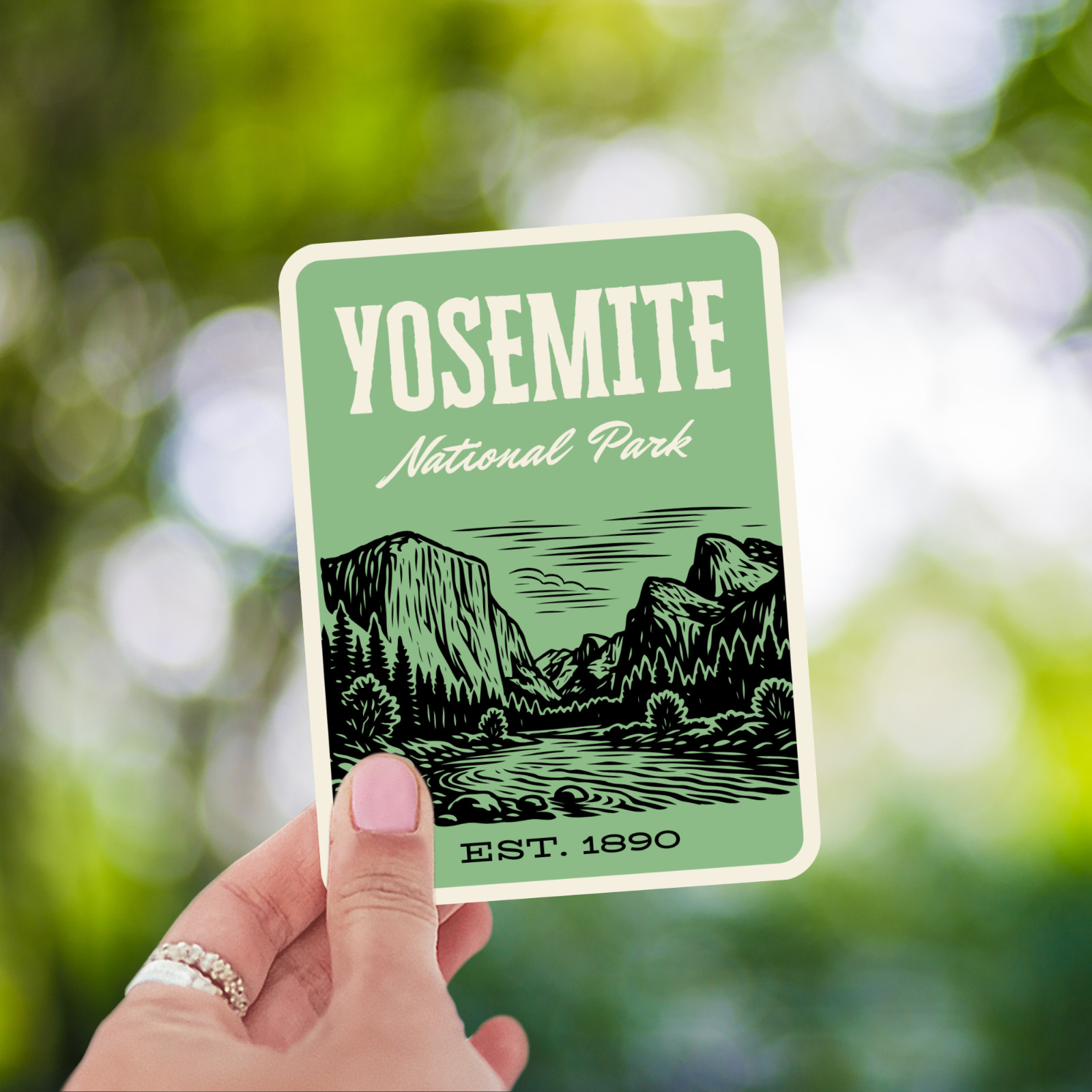 Yosemite National Park Sticker – Retro 1960s Style Decal