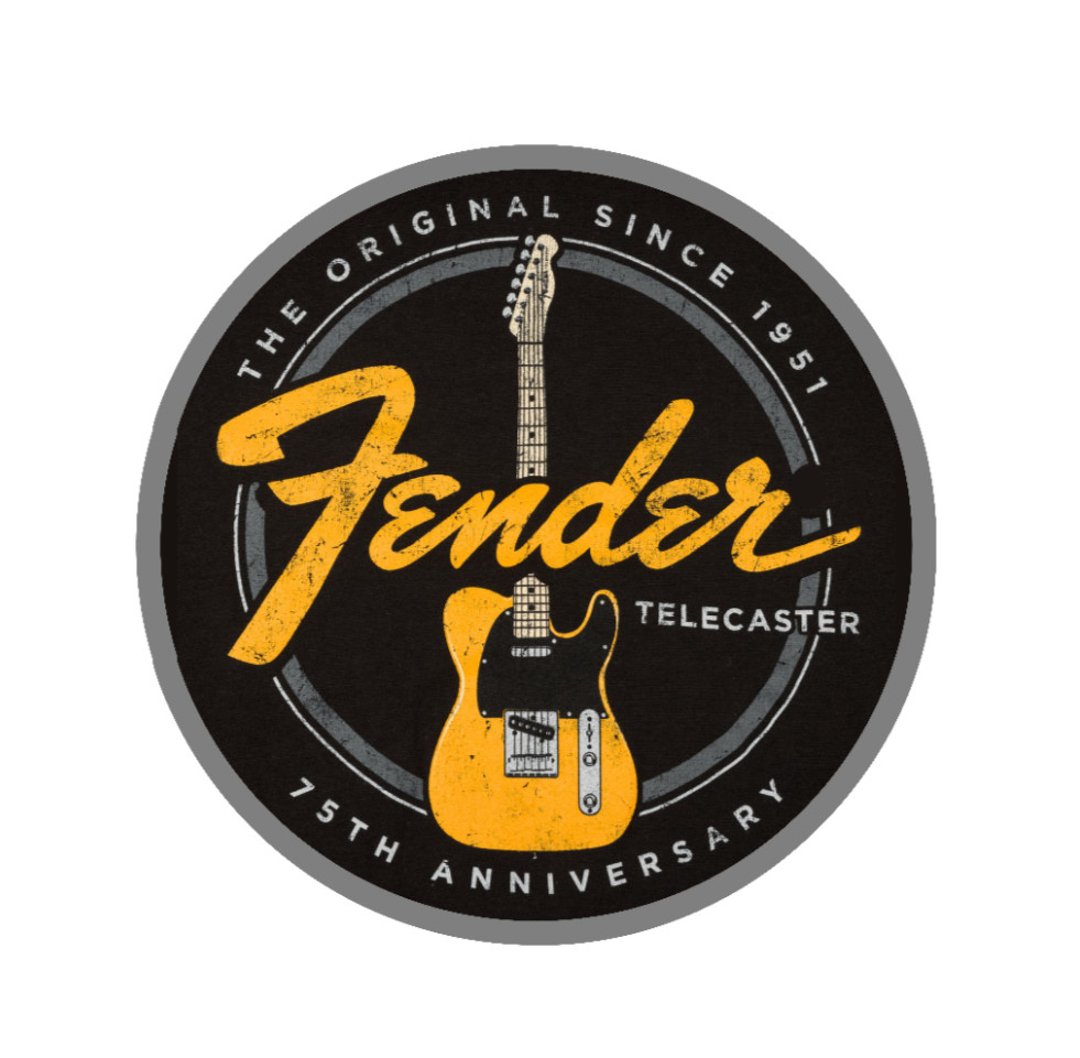 Guitars Fender Telecaster – 4in Handmade Vinyl Decal Auto Cooler Laptop Case 26