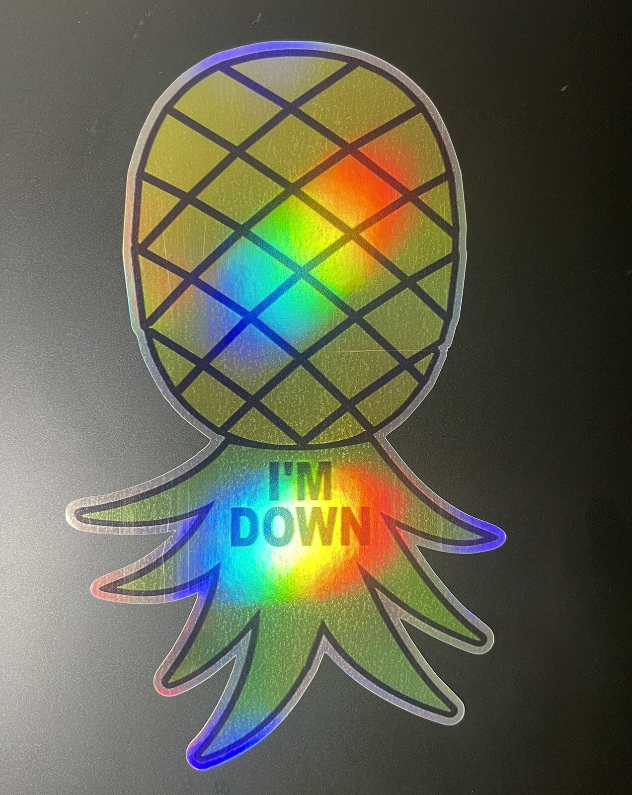 Holographic Pineapple Sticker Decal Plays Well With Others Lifestyle Swinger