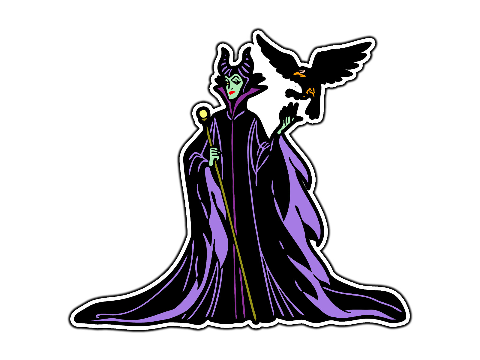 Maleficent #1 Waterproof Vinyl Sticker Decal Die-Cut