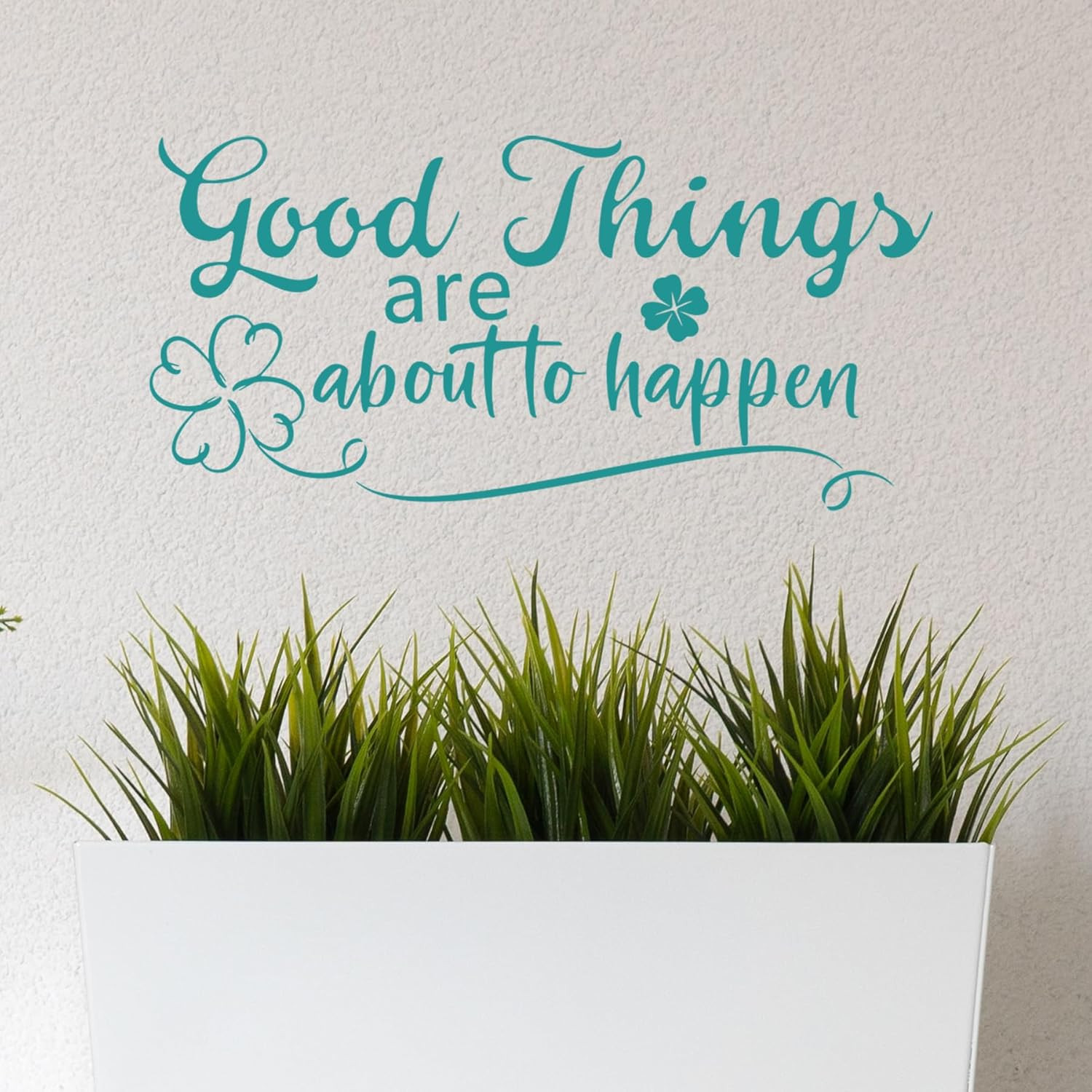 Turquoise Inspirational Wall Decals Motivational Quotes Stickers Teal Wall Decor