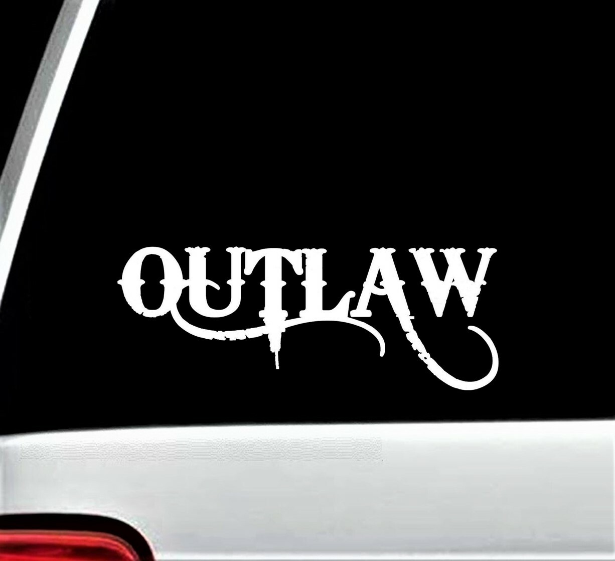 Outlaw Decal Sticker for Truck Window Nation Camper Trailer Vinyl D1045