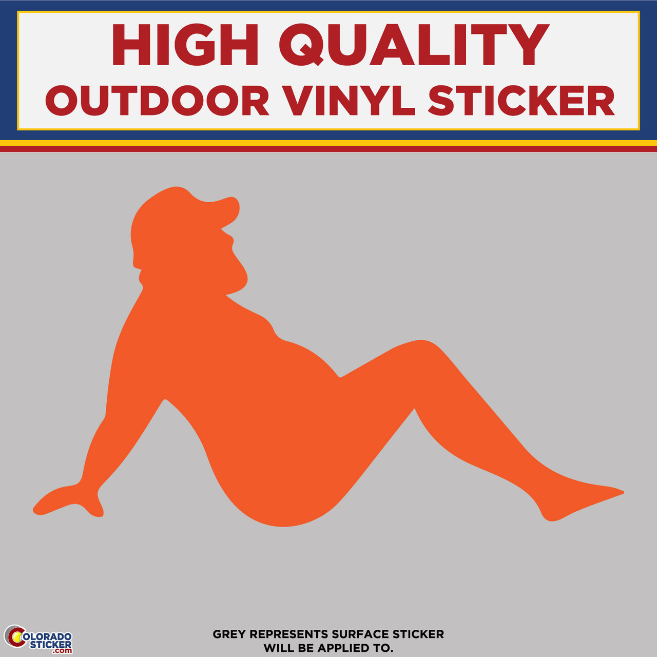 Dad Bod Die Cut, High Quality Vinyl Stickers