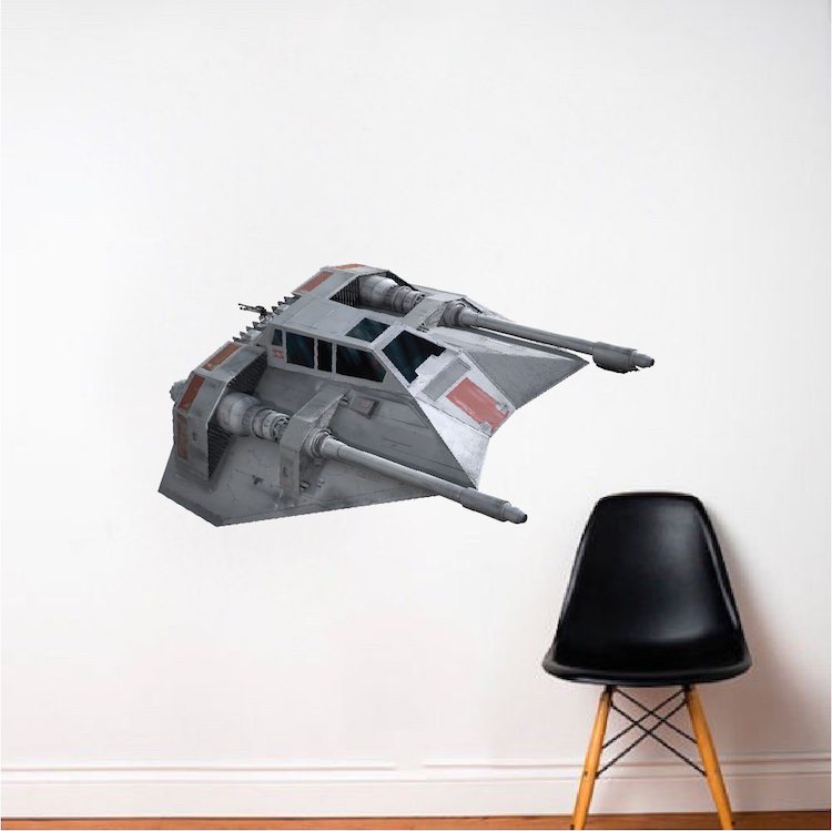 Snow Speeder Star Wars Wall Decal Empire Strikes Back Hoth Vinyl Sticker, s27
