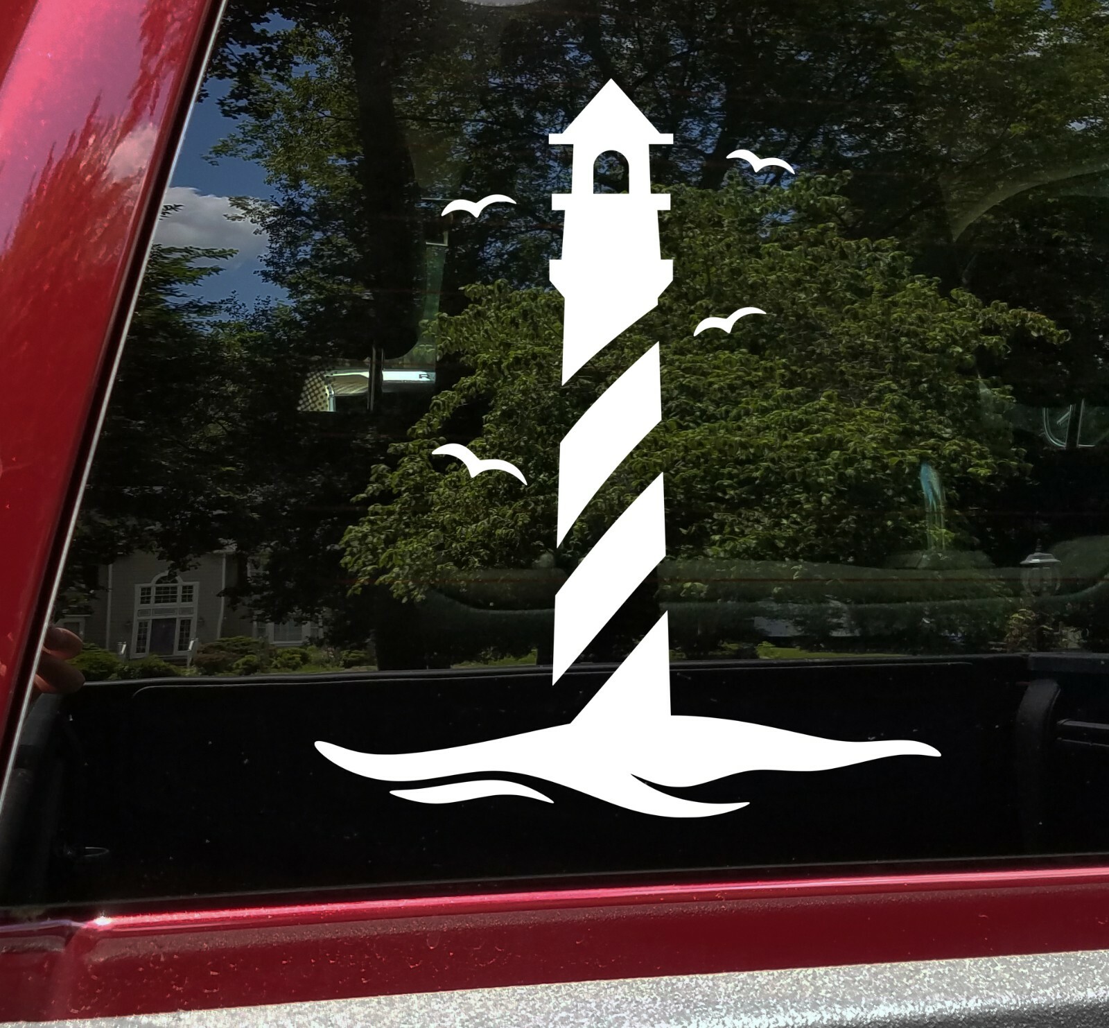 Lighthouse Vinyl Decal V2 – NC Coast Outer Banks Beach OBX – Die Cut Sticker