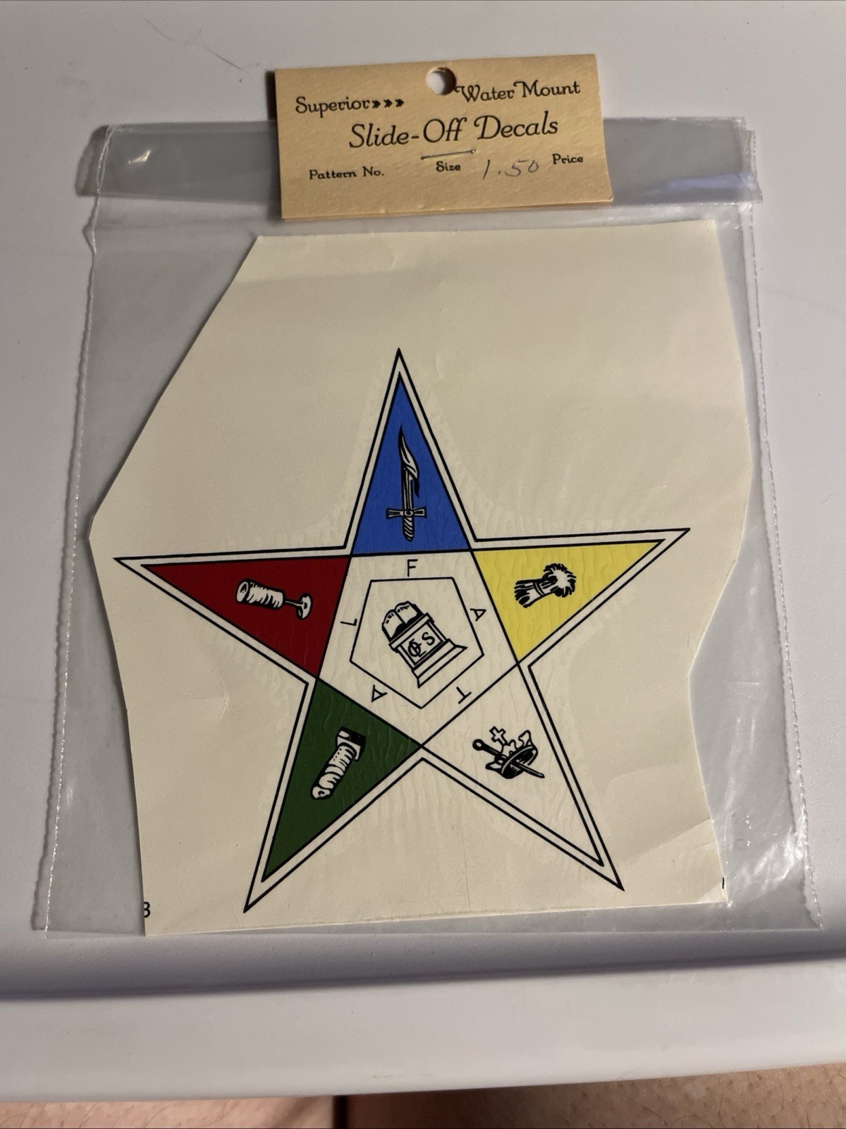 Order of the Eastern Star Superior Decals Lot of 2 Maryland China Company.