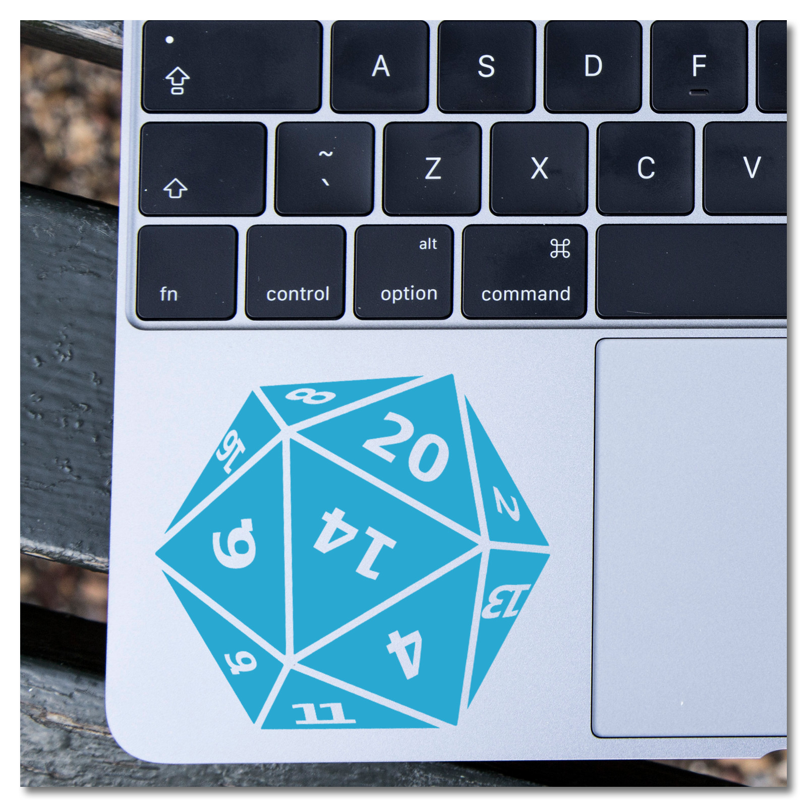 6" 20 Sided Die D&D Dungeons & Dragons Vinyl Decal Sticker