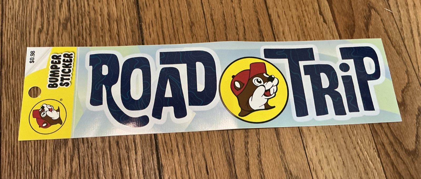 Buc-ee's Road Trip bumper sticker, 3×10.25"