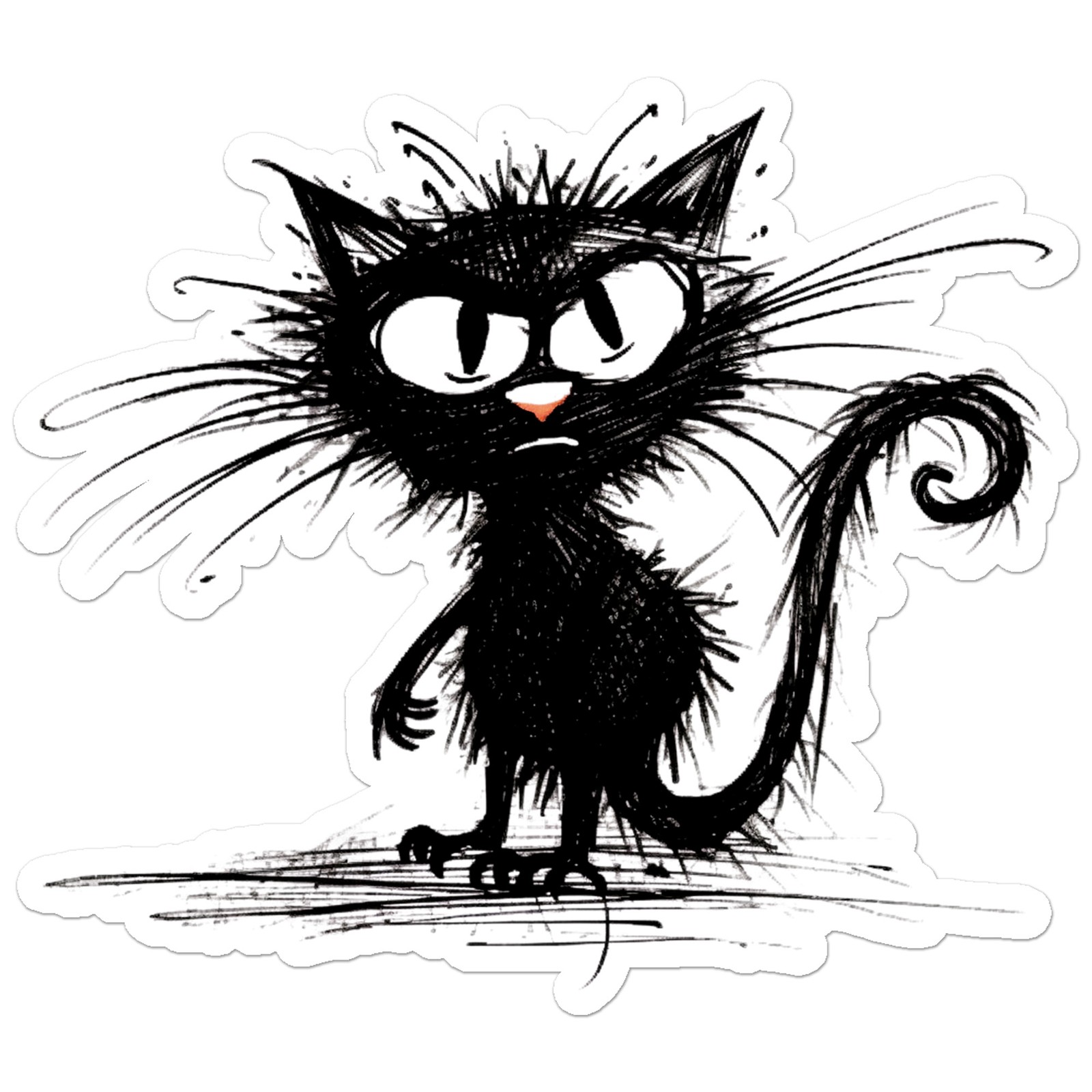 Dirty Stray Cat – Vinyl Decal Sticker – Car Window Laptop – ebn11585