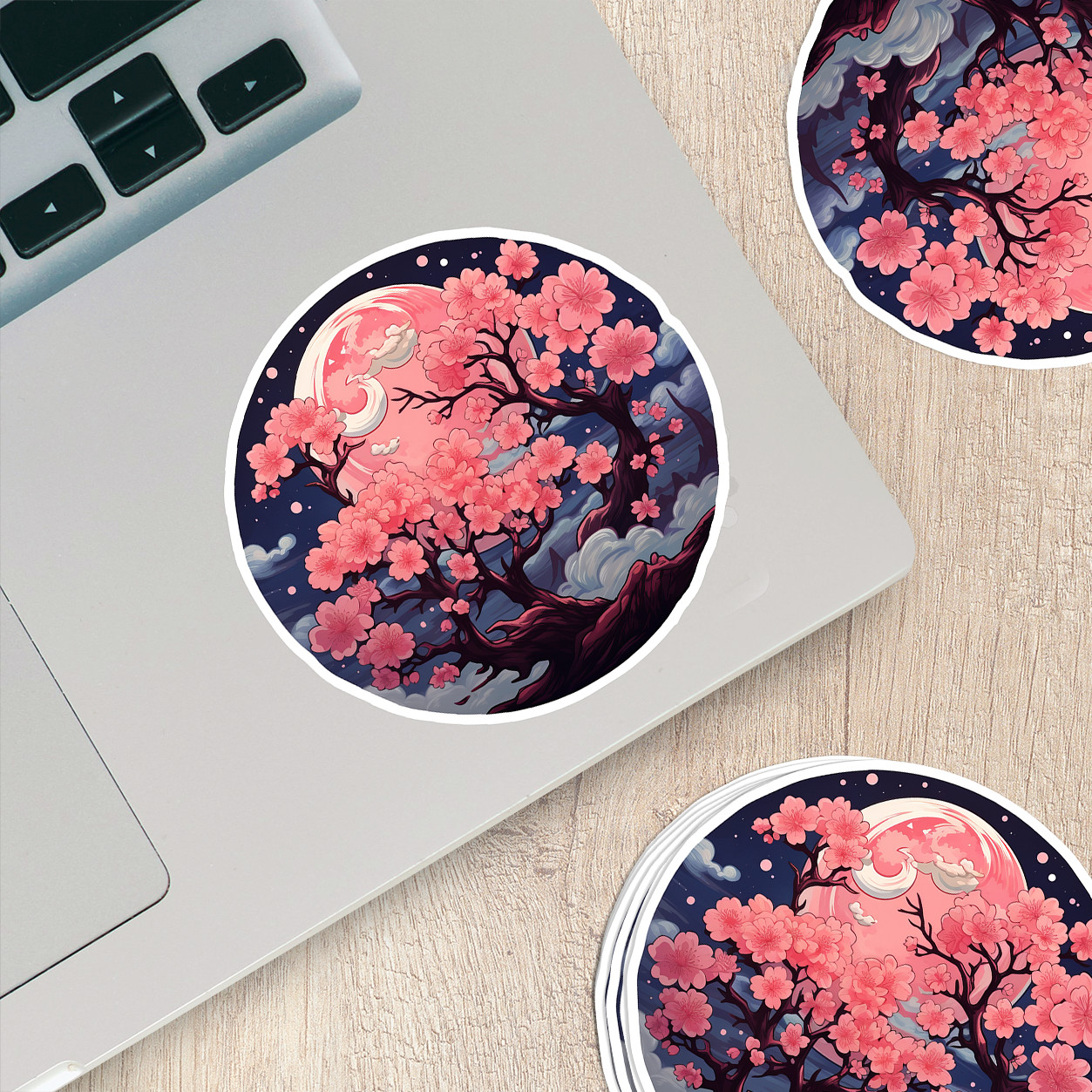 Cherry Blossom Vinyl Sticker – Embrace Nature's Beauty Anywhere You Go!
