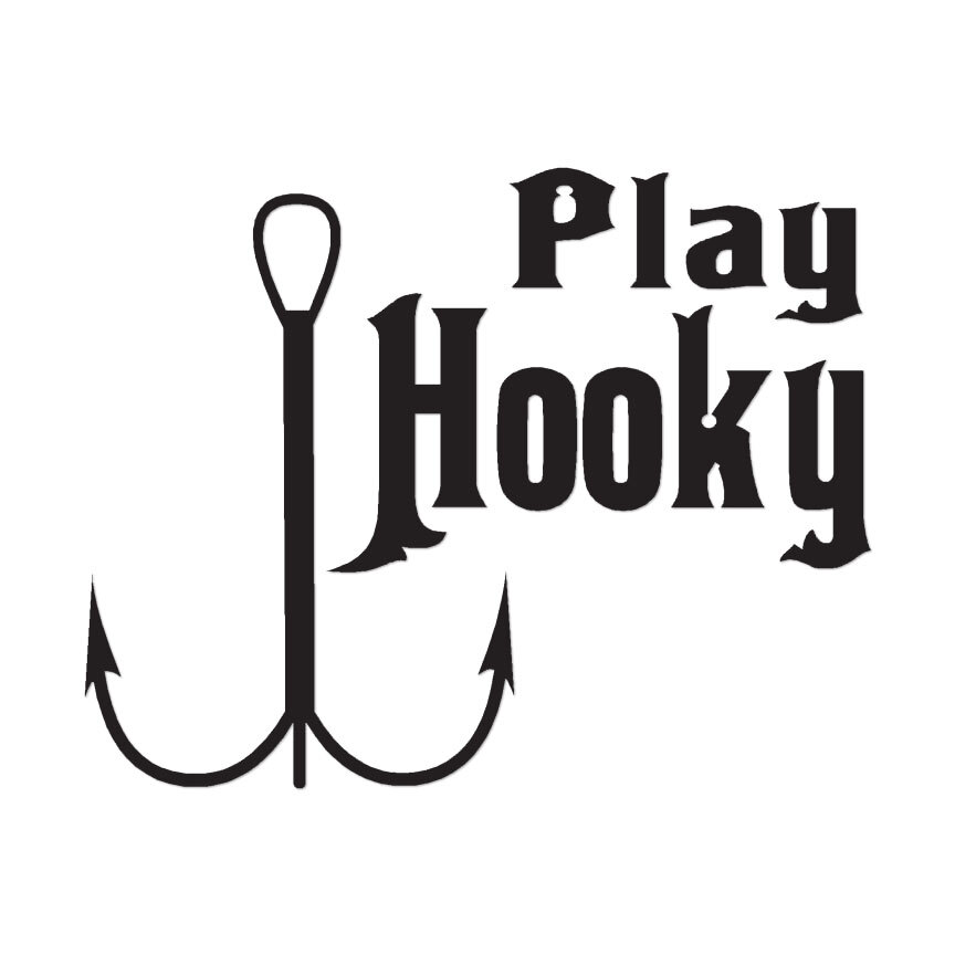 Play Hooky Fishing – Vinyl Decal Sticker – Multiple Color & Sizes – ebn536