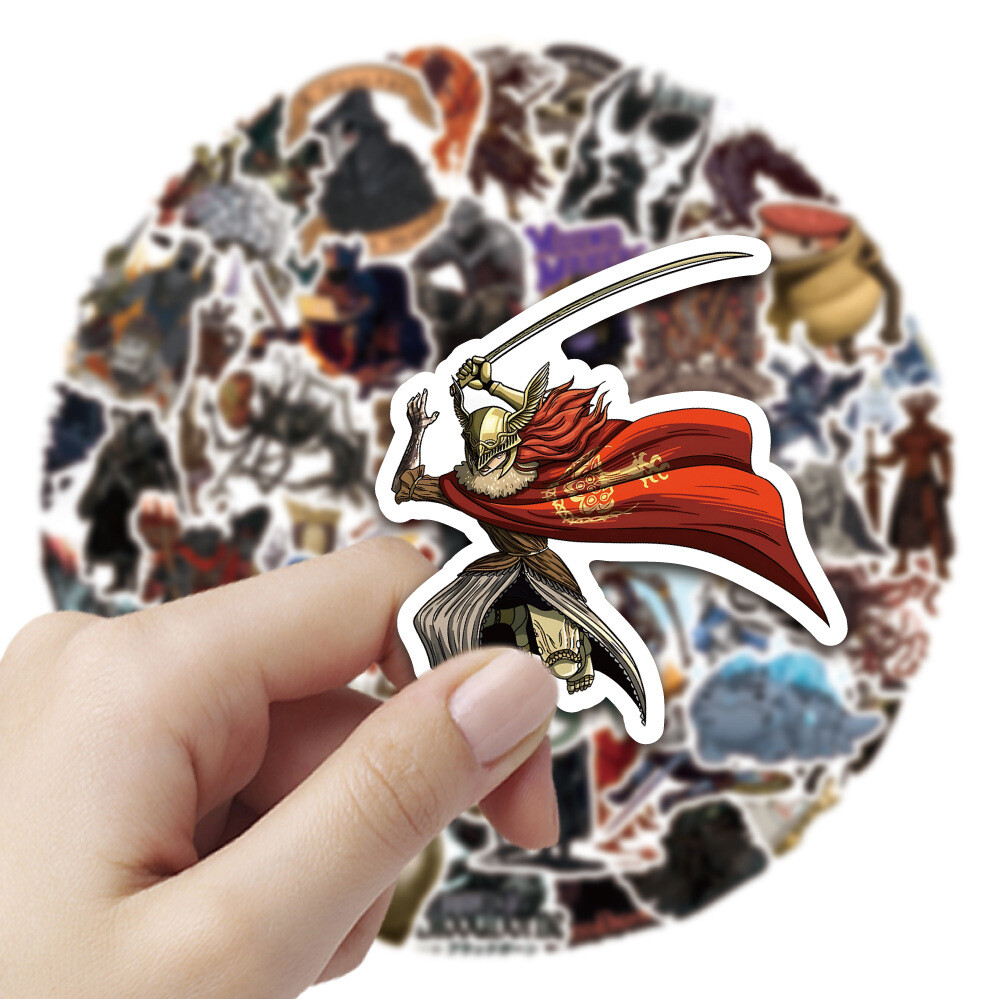 100Pcs Cartoon Dark Souls Sticker for Teens Girls Scrapbooking Water Bottles