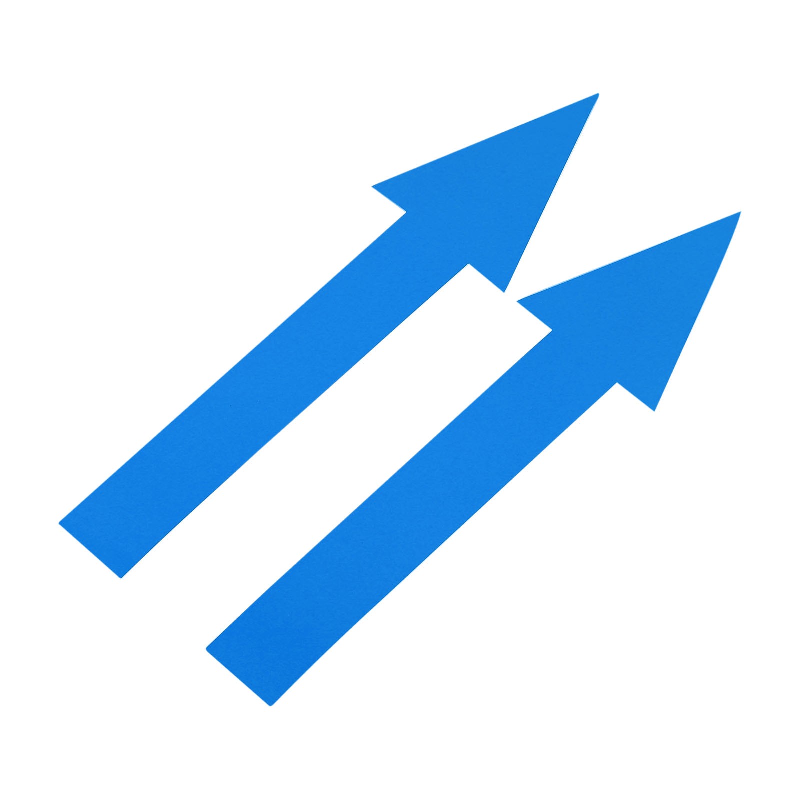 80pcs Arrow Sticker,20x5cm PVC Removable Self Adhesive Waterproof Signs,Blue