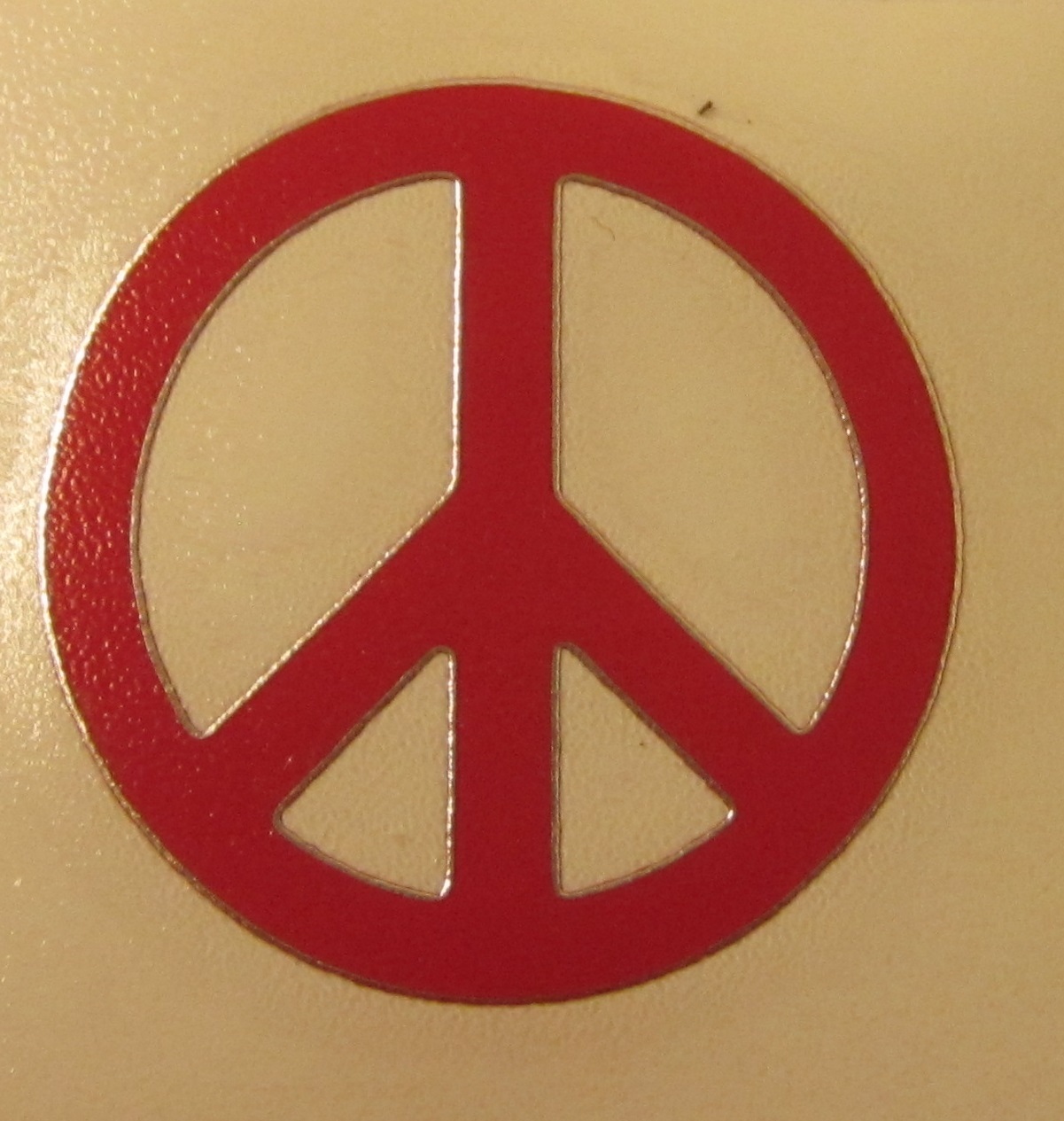 Peace Sign Vinyl Decal Sticker 1.25" Diameter (Made in USA)