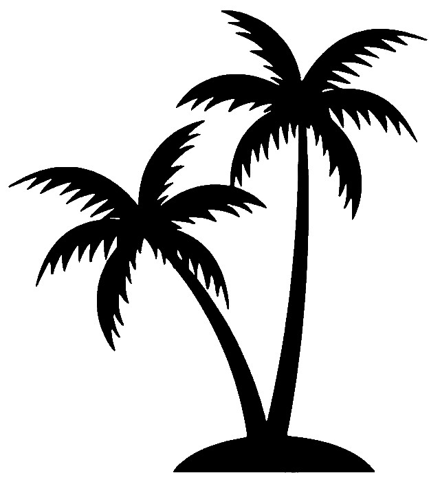 Palm Tree Home Décor Car Window Vinyl Decal Sticker Tropical Beach