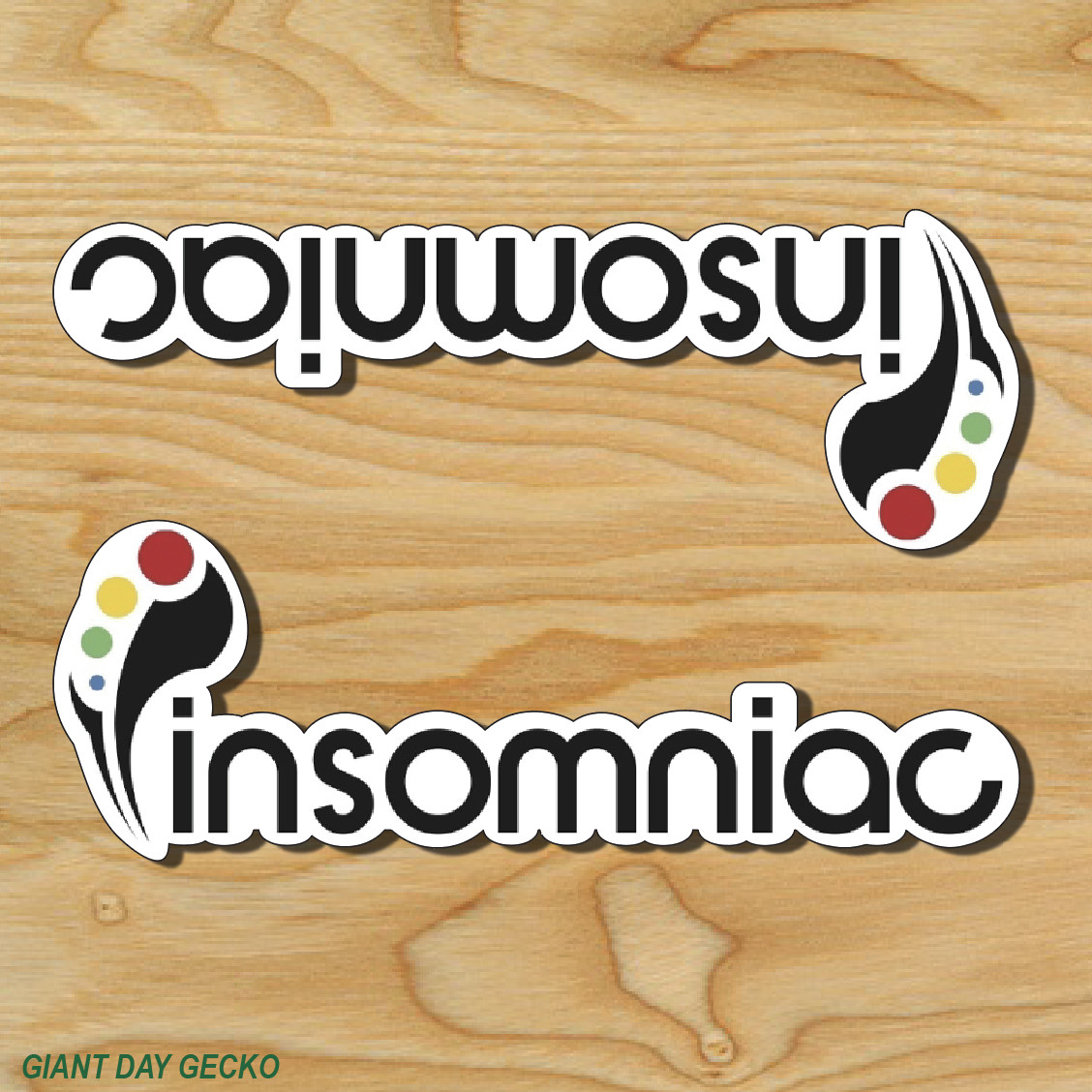 (2) TWO INSOMNIAC Vinyl Decal Sticker For Car Laptop Skateboard NEW EDM MUSIC