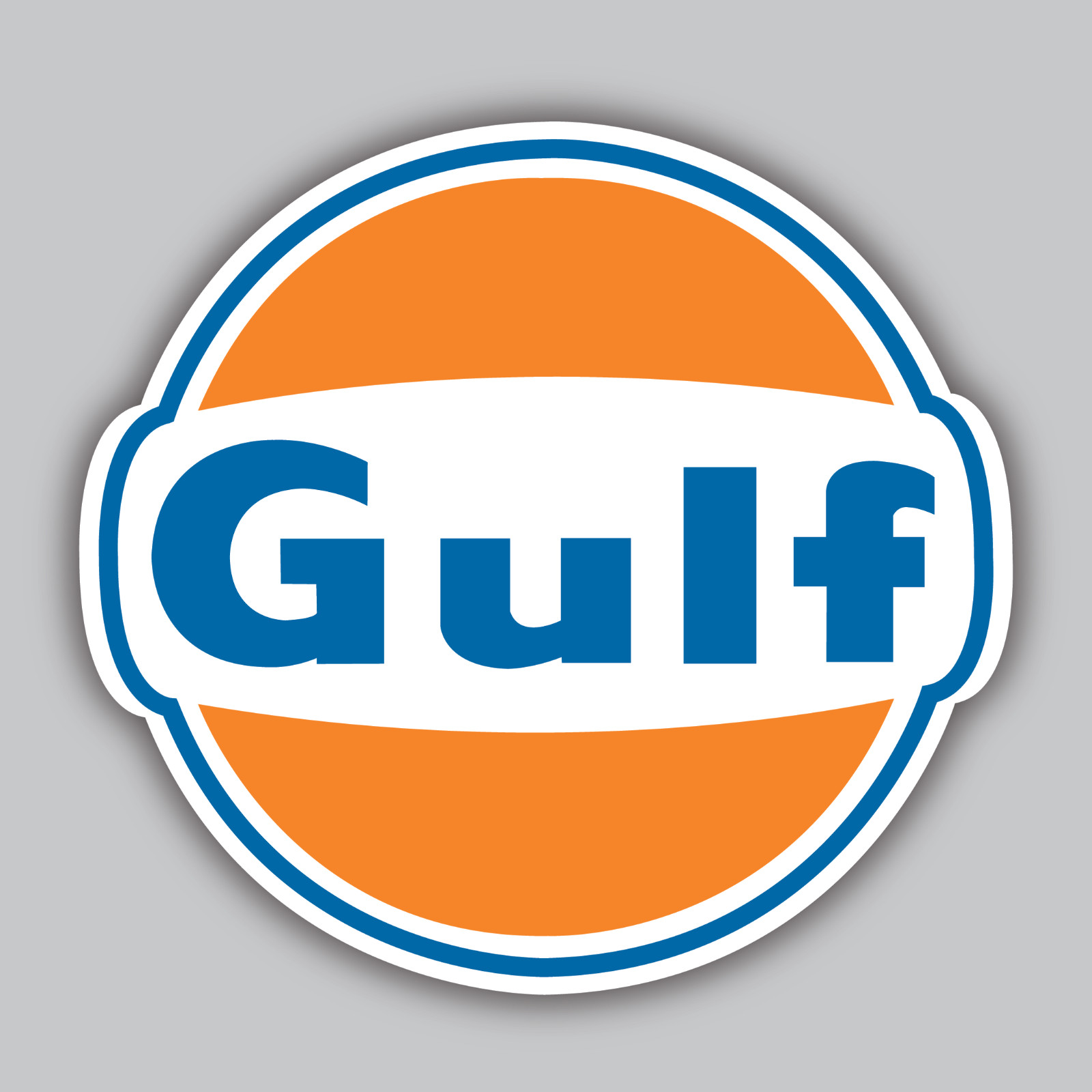 Gulf Oil Vinyl Sticker/Decal – Racing – Gasoline – Vintage – Classic – Hot Rod