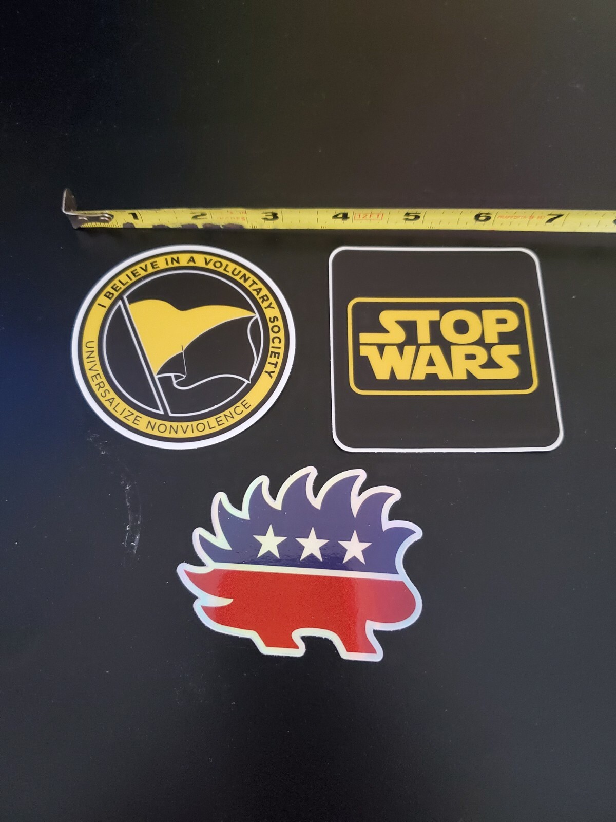 Anarcho-Capitalism Flag 3" sticker Pro Liberty 🗽 Voluntary Society Sovereign