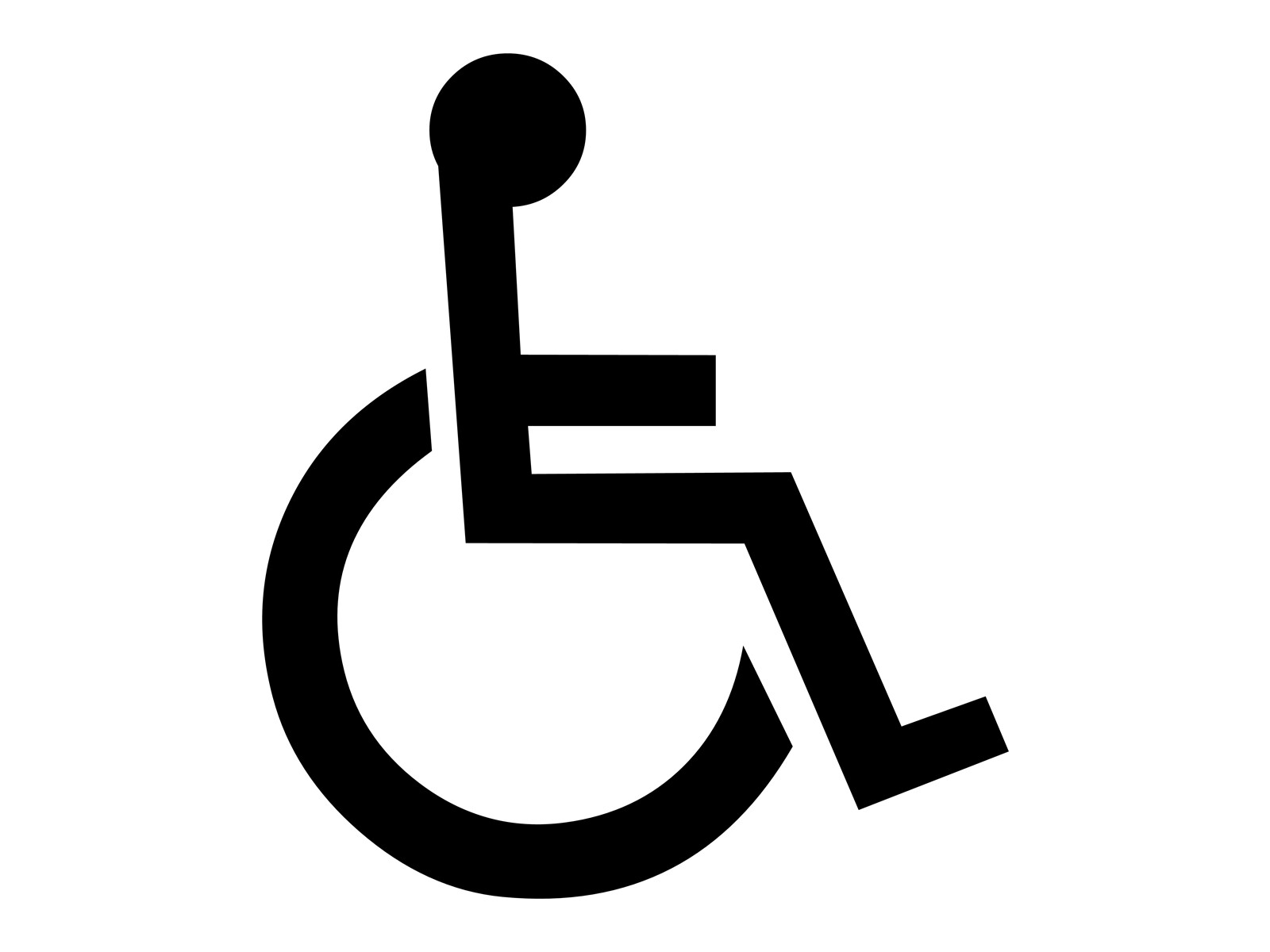 Handicap Sign Wheelchair Disability Accessible Symbol Car Vinyl Decal Sticker