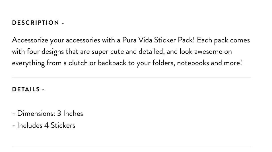 Pura Vida Stickers STICK IT TO 'EM! Keepsake Pack of 4 Love Yourself NEW $10