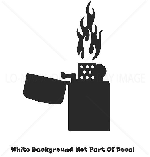 Vintage Cigarette Lighter Retro Car Truck SUV Decor Art Die Cut Vinyl Decal