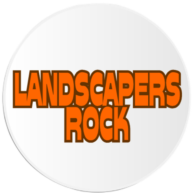 Landscapers Rock – 3 Pack Circle Stickers 3" x 3" – Landscaping