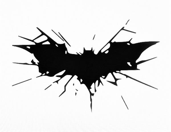 DARK KNIGHT CRASHING Smashing Batman Rises Vinyl Decal Sticker Laptop Comic