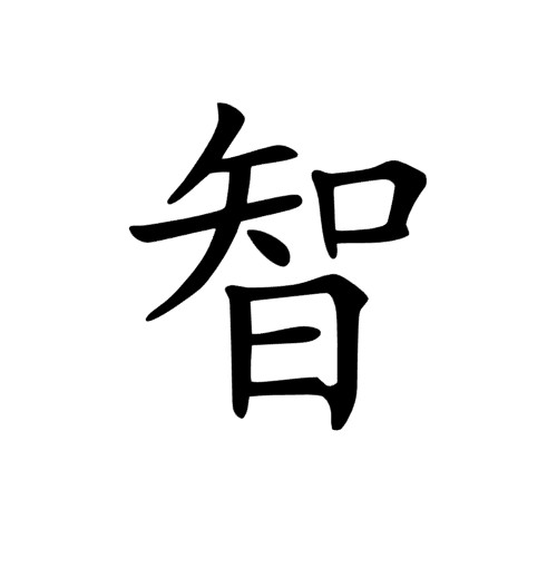 Chinese Symbol  WISDOM Decal for Yeti  Decal for laptop  Water Bottle decal