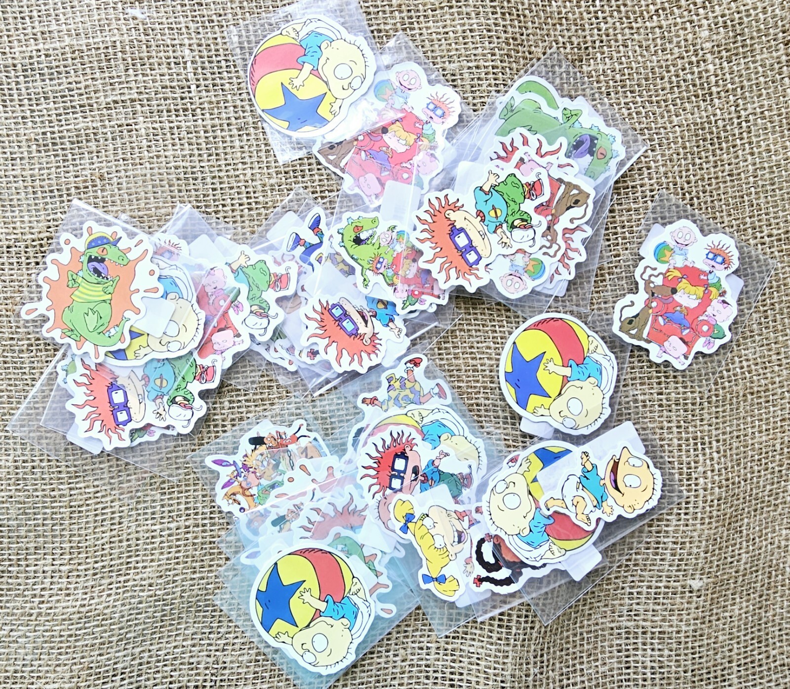 1990s Rugrats Cartoon Characters Waterproof Stickers 2"+, 40 Pieces