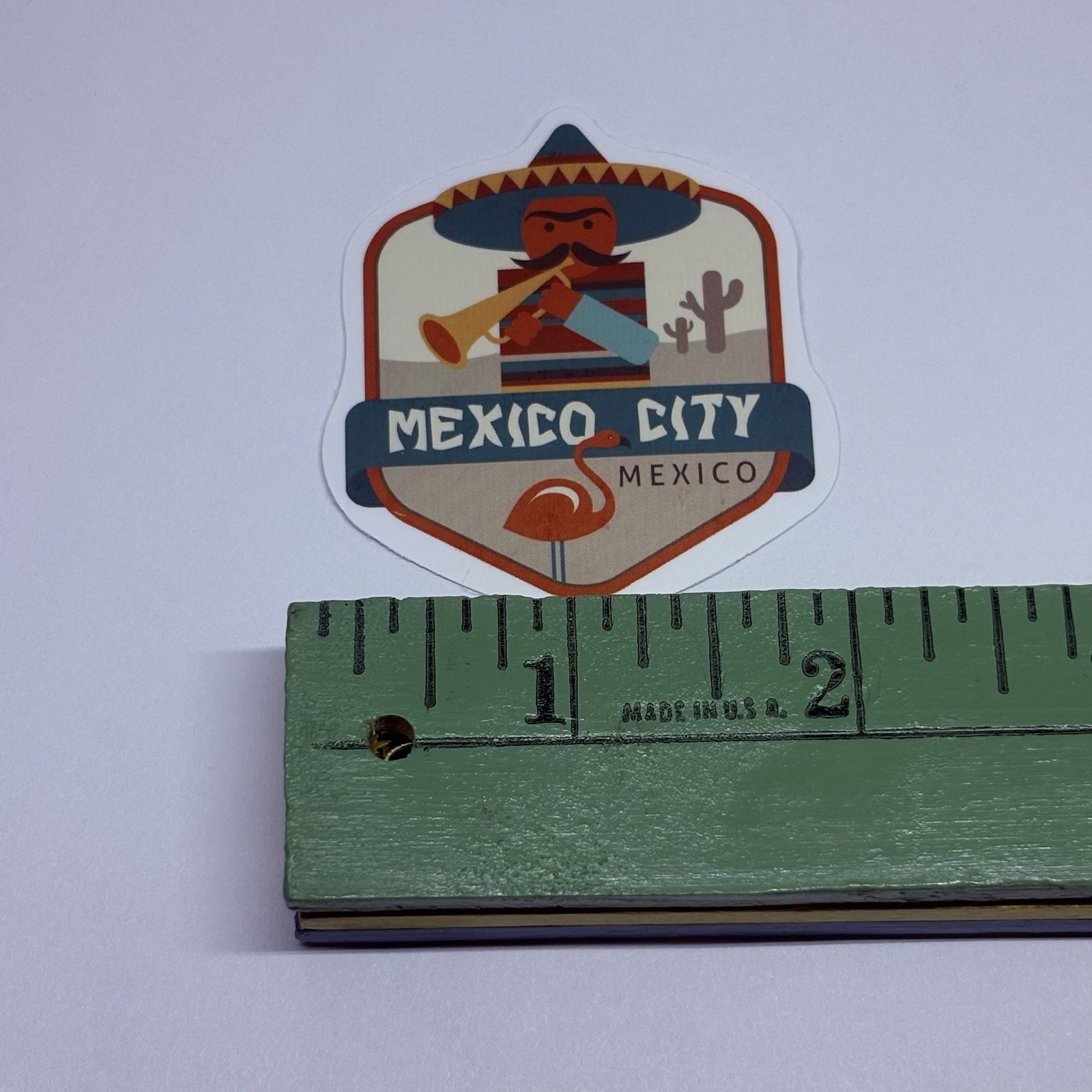 Mexico City Sticker Sombrero Travel Art Decal Vinyl Country Souvenir Matte Tc6