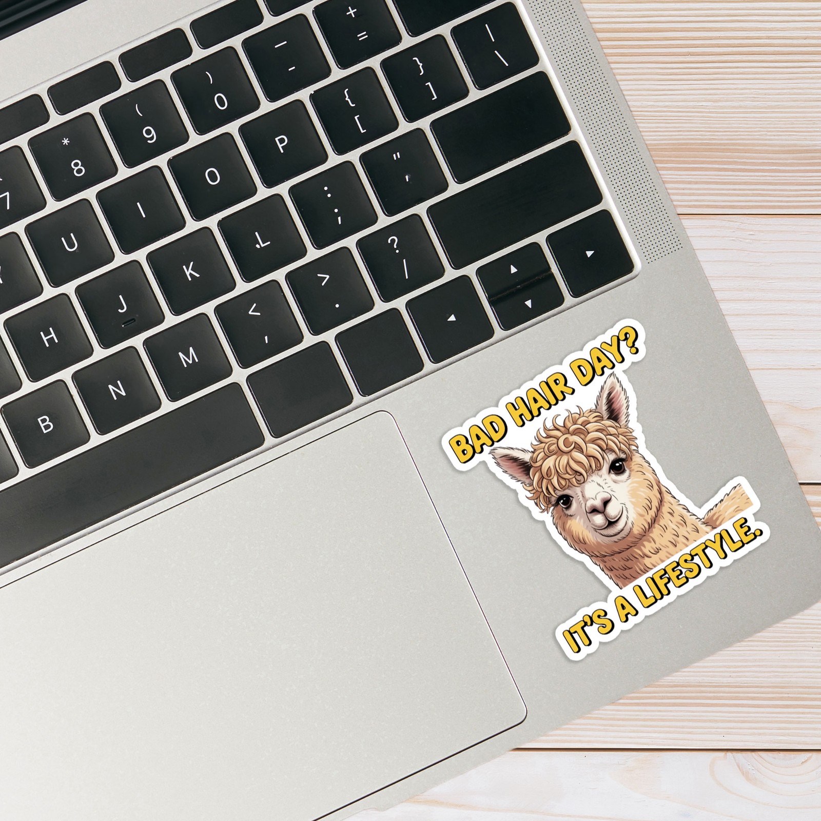 Bad Hair Day Llama – Vinyl Decal Sticker – Car Window Laptop – #1771