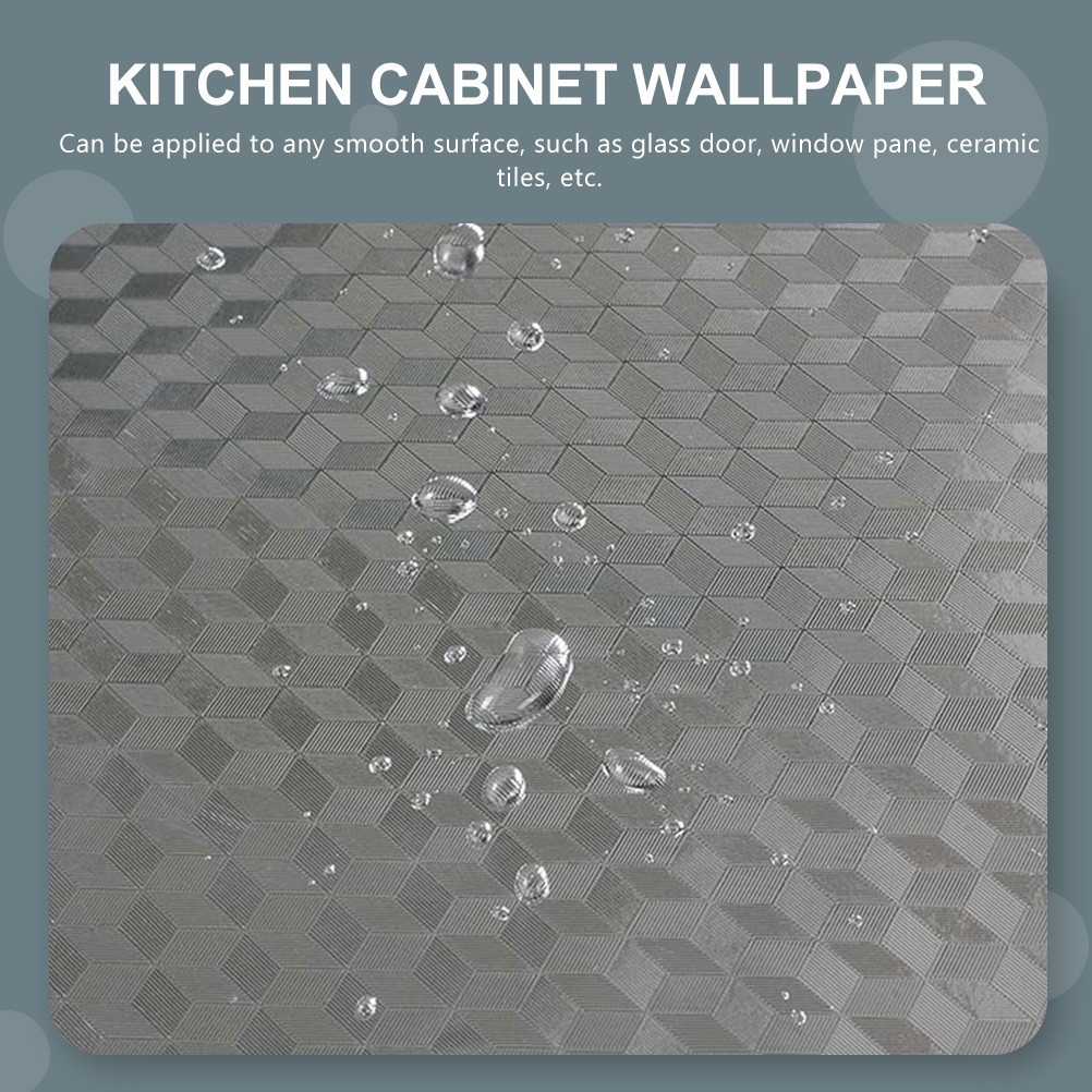Kitchen Anti-oil Static Sticker Aluminum Foil Adhesive Tape Supply Cabinet