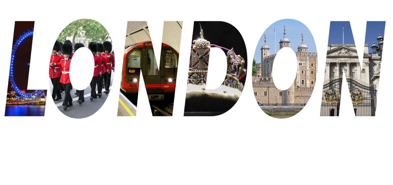 Vinyl Home Art London Decor Sticker With Top City Sights Background Wall Decal