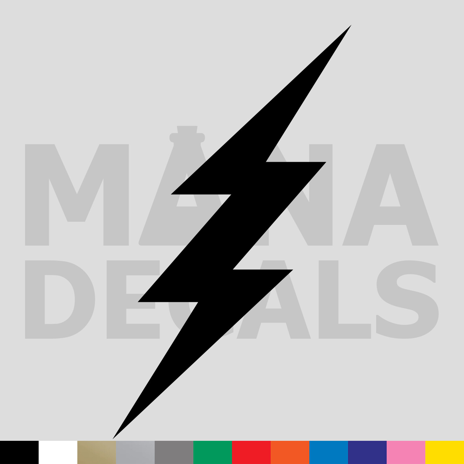 Lightning Bolt Vinyl Die Cut Decal Sticker – Shock Electric Power Charge