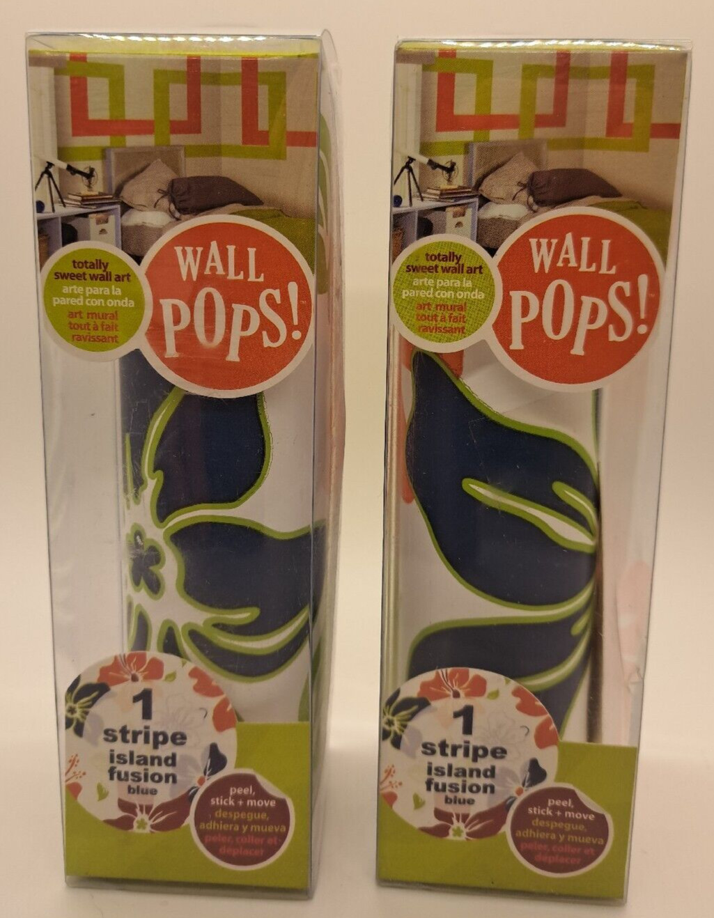 Boarder Wall Pops! Qty 1 Roll of Peel & Stick Wall Decal Island Fusion Blue
