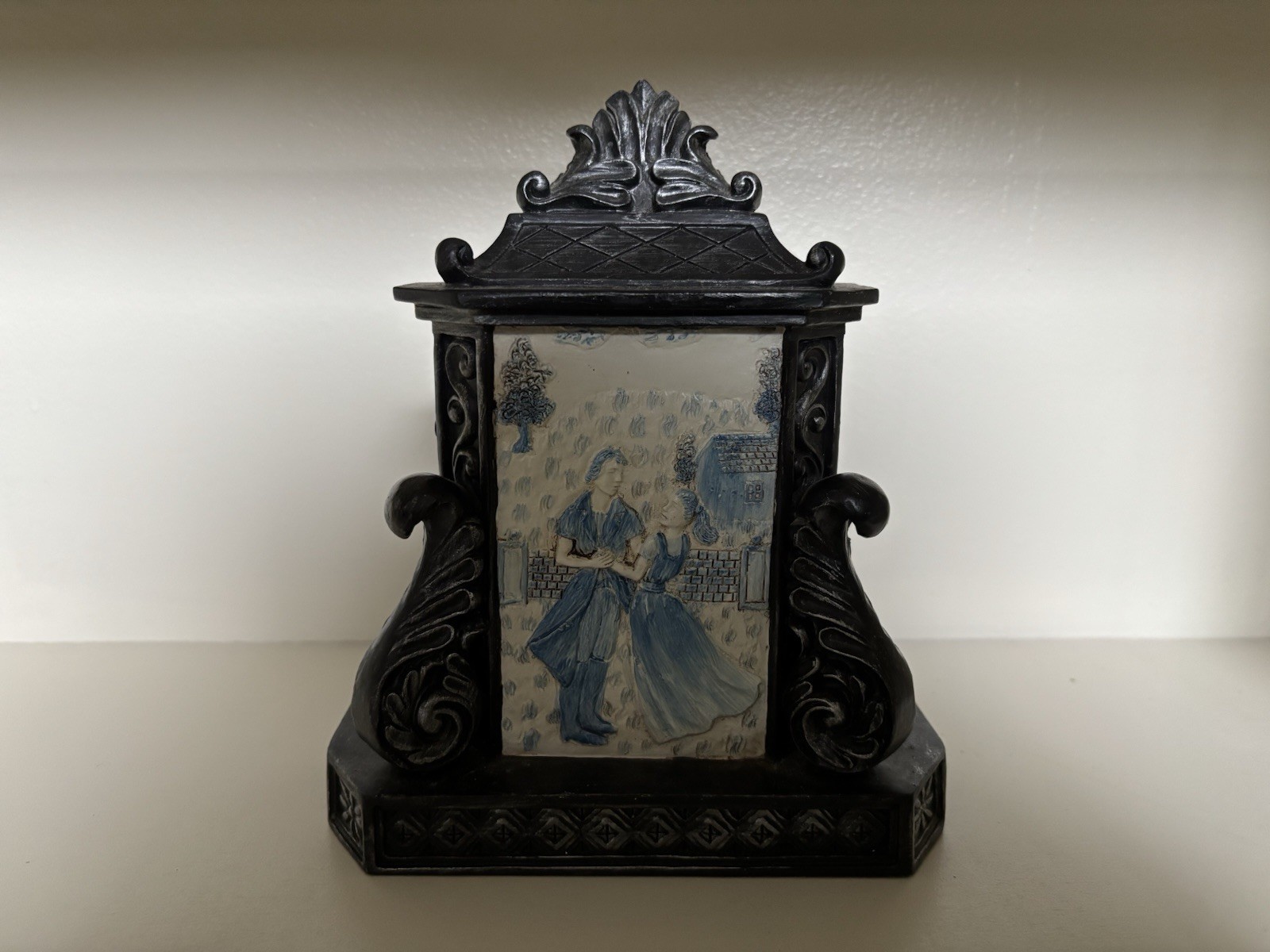 House Decoration|Black Stone Border With Mini Mural|Perfect For Your House