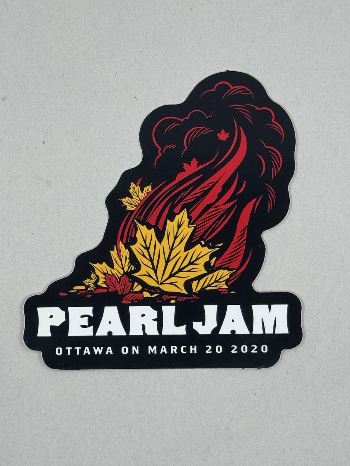 PEARL JAM STICKER 2020 OTTAWA, ON CANADA 3/20/20 CANCELED TOUR