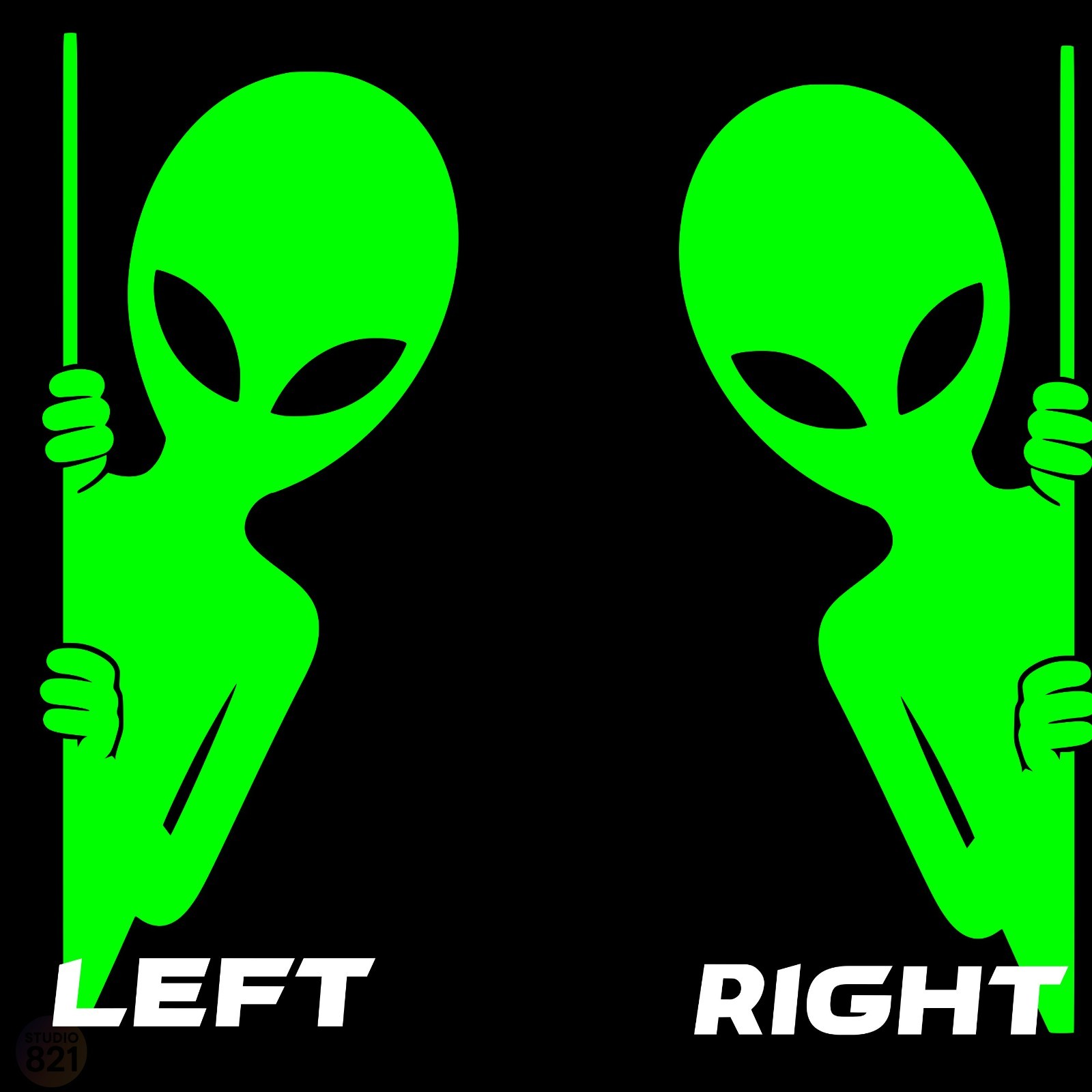 Alien Peeking Vinyl Decal Sticker – UFO – UAP Extraterrestrial Sci‑Fi Car Truck