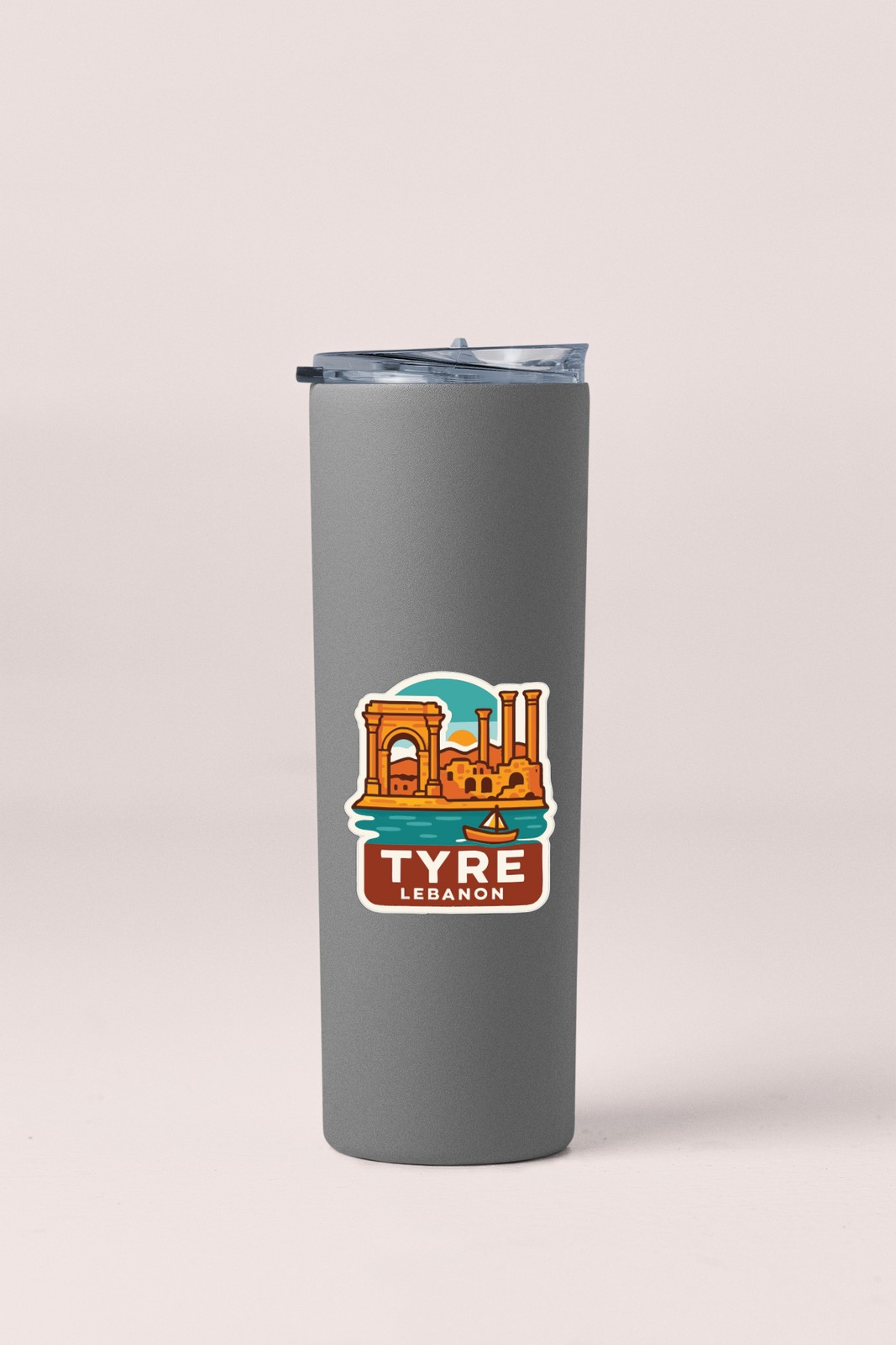 Tyre Lebanon Sticker Decal Vinyl Die-Cut City Skyline Landmark Design