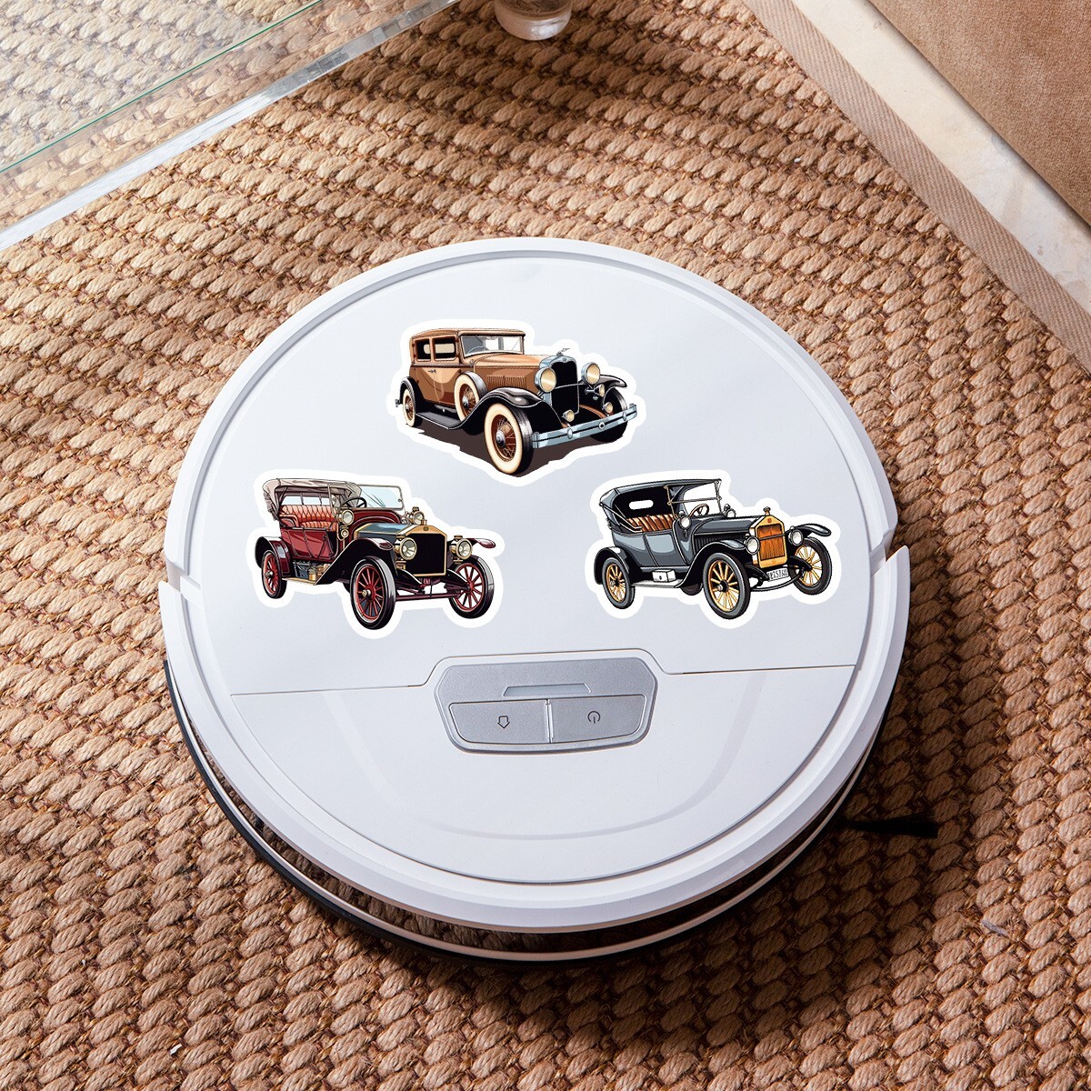 50 Pcs Stickers Classic Vintage Car Fridge Luggage Skateboard Phone Laptop Vinyl