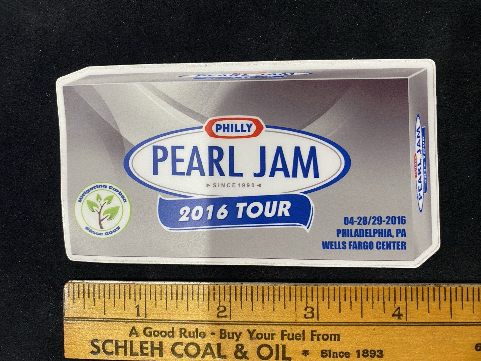 Pearl Jam Philadelphia, PA 2016 Tour – 4.5" Sticker – New / Unused.