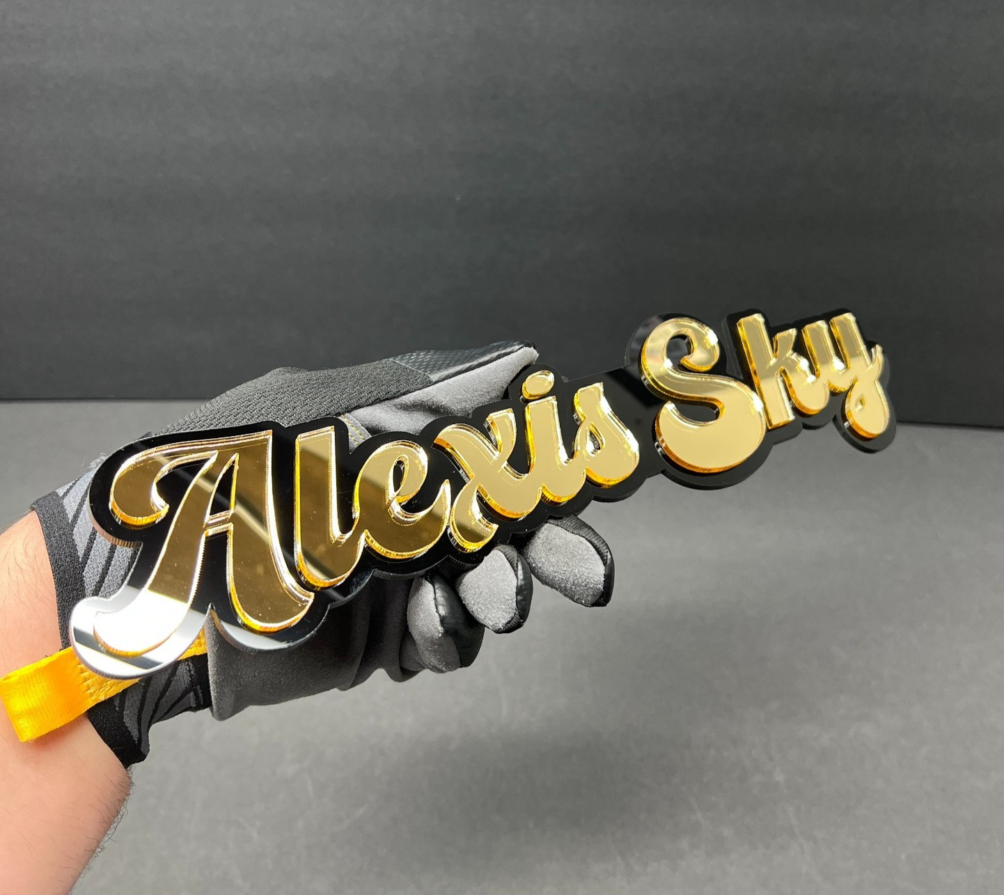 Custom Laser-Multicolor Personalized Name! Cut 3D Acrylic Emblem Badge for Cars