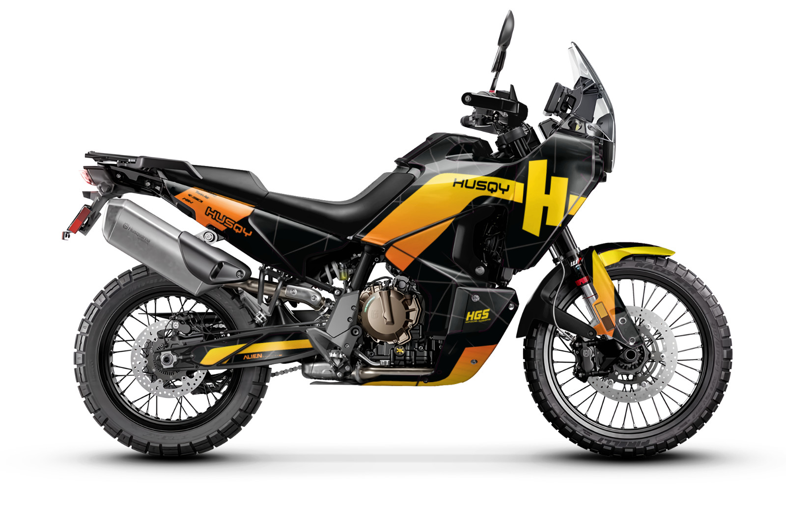 Husqvarna Norden 901 2021-2024 Atv Graphic Kit, Decal, Sticker Yellow