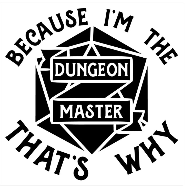 Vinyl Decal Car Truck Sticker Wall D&D Dungeons & Dragons – Dungeon Master v2