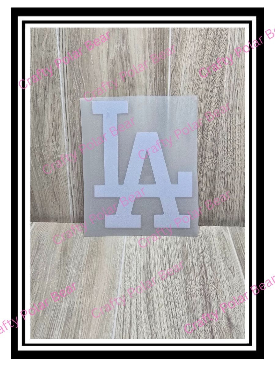 LA Dodgers Vinyl Die Cut Laptop Car Truck SUV Boat Window Decal Sticker White
