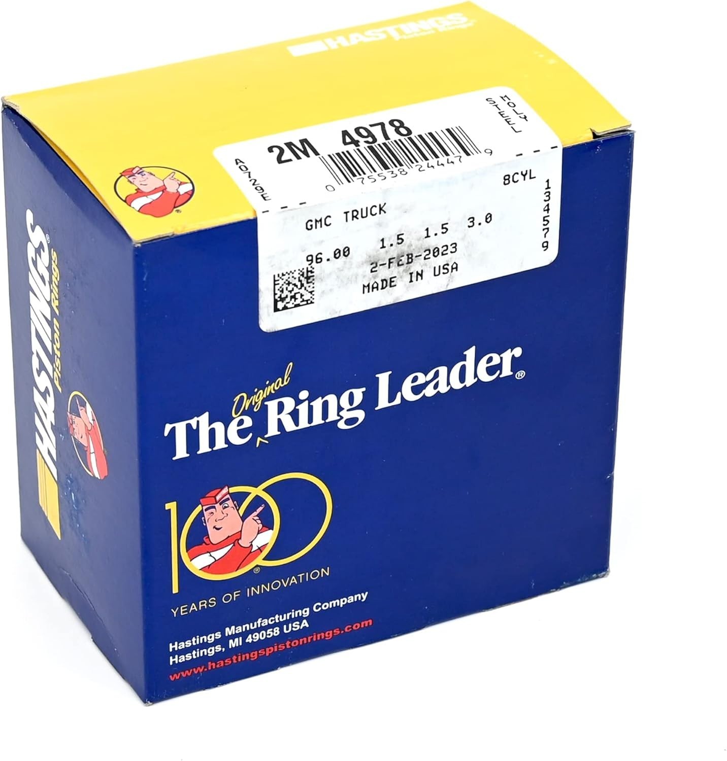 Piston Ring Set | 4.8L & 5.3L LS Stock Bore Moly Rings | Fits LM7 L59 LS4 LY5…